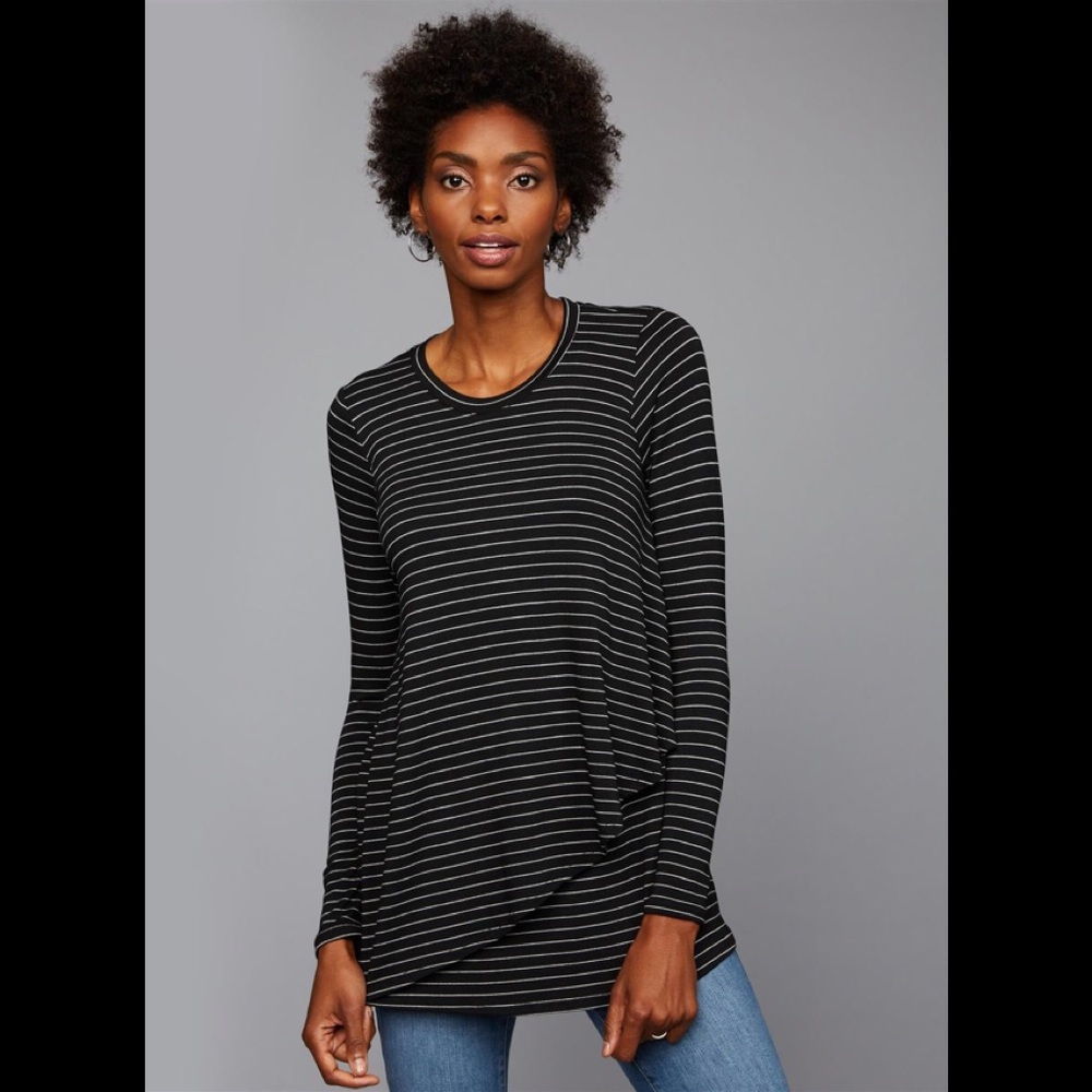 A Pea in The Pod Sz S LongSleeve Pullover Tee New